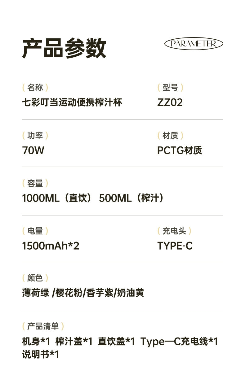 PureSip Mini BlendJar Portable Blender