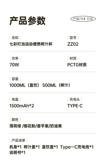 PureSip Mini BlendJar Portable Blender